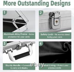 Card Display Case, 34 X 22 Large Aluminum Card Trade Show Display Case, Suitab