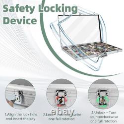 Card Display Case, 34 X 22 Large Aluminum Card Trade Show Display Case, Suitab