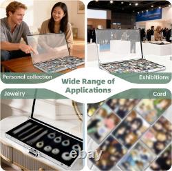 Card Display Case, 34 X 22 Large Aluminum Card Trade Show Display Case, Suitab