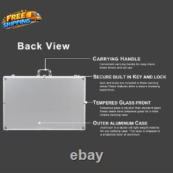 Card Display Case Aluminum Glass Display Case for Cards XL Large Table Top