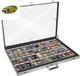 Card Display Case, Aluminum Glass Display Case for Cards, XL Large Table Top Dis