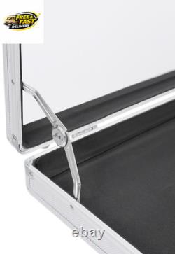 Card Display Case, Aluminum Glass Display Case for Cards, XL Large Table Top Dis