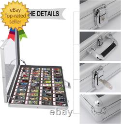 Card Display Case Aluminum Glass Display Case for Cards XL Large Table Top Displ