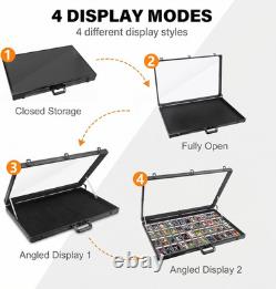 Card Display Case Aluminum Trade Show Display Case Large Portable Trading with L