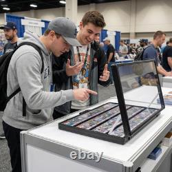 Card Display Case Aluminum Trade Show Display Case Large Portable Trading with L
