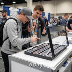 Card Display Case Aluminum Trade Show Display Case Large Portable Trading with L