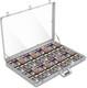 Card Display Case Large Aluminum 34 L X 22 W, Lockable Trading Card Case with