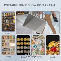 Card Display Case Large Aluminum 34 L X 22 W, Lockable Trading Card Case with