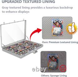 Card Display Case Large Aluminum 34 L X 22 W, Lockable Trading Card Case with