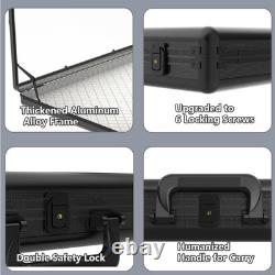 Card Display Case Large Aluminum 34 L X 22 W, Lockable Trading Card Display wi