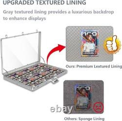Card Display Case Large Aluminum 34 L x 22 W, Lockable Trading Card Case with