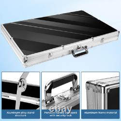 Card Display Case, Large Aluminum Trading Card Case, Tabletop Showcase for Tradi