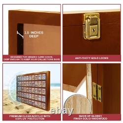 Card Display Case for Graded PSA Cards Sports Cards Case Beckett Deep holds 50