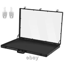 Card Show Display Case Aluminum Trading Card Display Case (Black 83x56x7.5cm)