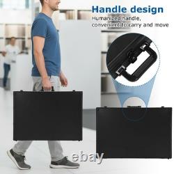 Card Show Display Case Aluminum Trading Card Display Case (Black 83x56x7.5cm)
