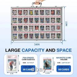Card Show Display Case Large Aluminum 34 X22 Lockable Trading Card Display Case