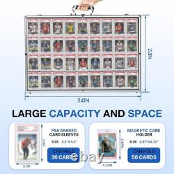 Card Show Display Case Large Aluminum 34 X22 Lockable Trading Card Display Case