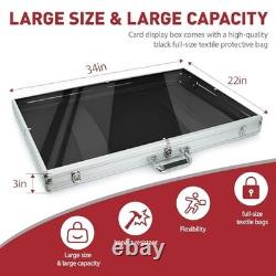 Card Show Display Case Large Aluminum 34 X22 Lockable Trading Card Display Case