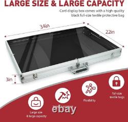Card Show Display Case Large Aluminum 34 X22 Lockable Trading Card Display Case