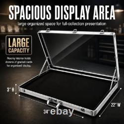Card Show Display Case Large Aluminum 34X22 Lockable Trading Card Display