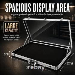 Card Show Display Case Large Aluminum 34X22 Lockable Trading Card Display