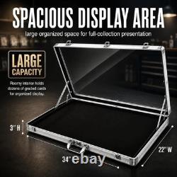 Card Show Display Case Large Aluminum 34X22 Lockable Trading Card Display