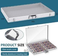 Card Show Display Case Large Aluminum 34X22 Lockable Trading Card Display