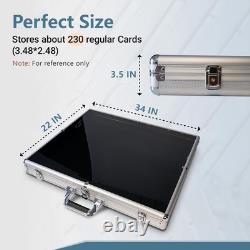 Card Show Display Case Large Aluminum 34X22 Lockable Trading Card Display