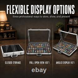 Card Show Display Case Large Aluminum 34X22 Lockable Trading Card Display
