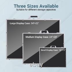 Card Show Display Case Large Aluminum 34X22 Lockable Trading Card Display