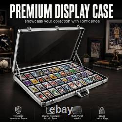 Card Show Display Case Large Aluminum 34X22 Lockable Trading Card Display