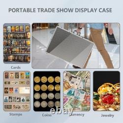 Card Show Display Case Large Aluminum 34X22 Lockable Trading Card Display