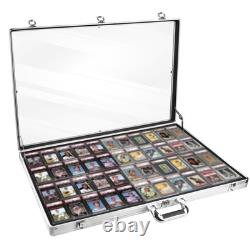 Card Show Display Case Large Aluminum 34x22, Lockable Trading Card Display
