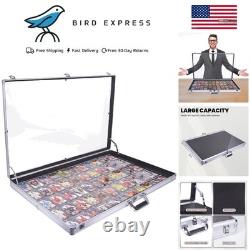 Card Show Display Case Large Aluminum 34x24 Lockable Trading Card Display
