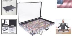 Card Show Display Case Large Aluminum 34x24 Lockable Trading Card Display