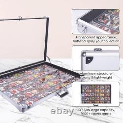 Card Show Display Case Large Aluminum 34x24 Lockable Trading Card Display