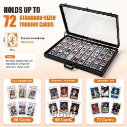Card Show Display Case Large Aluminum 36X24 Lockable Trading Card Display Case
