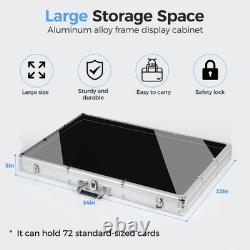 Card Show Display Case, Portable Lockable Trading Card Display Case