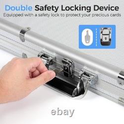 Card Show Display Case, Portable Lockable Trading Card Display Case