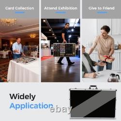 Card Show Display Case, Portable Lockable Trading Card Display Case