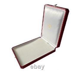 Cartier Necklace Case Red Storage Jewelry Large Display Box C4020 Empty