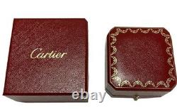 Cartier Ring Box Case Empty Display Presentation certificate Pouch Auth 005