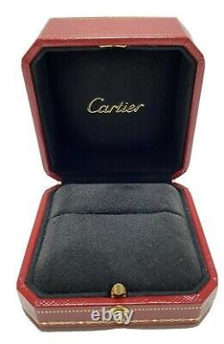 Cartier Ring Box Case Empty Red Display Presentation With certificate Auth 010