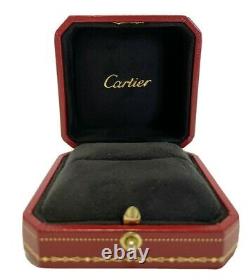Cartier Ring Box Case Empty Red Display Presentation, certificate, Shop bag 004
