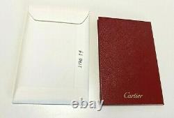 Cartier Ring Box Case Empty Red Display Presentation, certificate, Shop bag 004