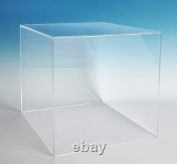 Case 5 Sided Display Box Museum Box Case Square Box Acrylic Cube 15 H x