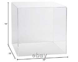 Case 5 Sided Display Box Museum Box Case Square Box Acrylic Cube 15 H x
