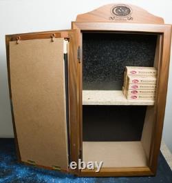 Case Knife Dealer Display Cabinet with 2 Keys and 9 Knives with original boxes