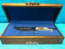 Case XX 1976 Bicentennial Double Eagle Bowie Knife in Display Wood Box