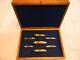 Case XX 1978 Red Etch 7 Knife Stag Mint Set Collection With Display Box